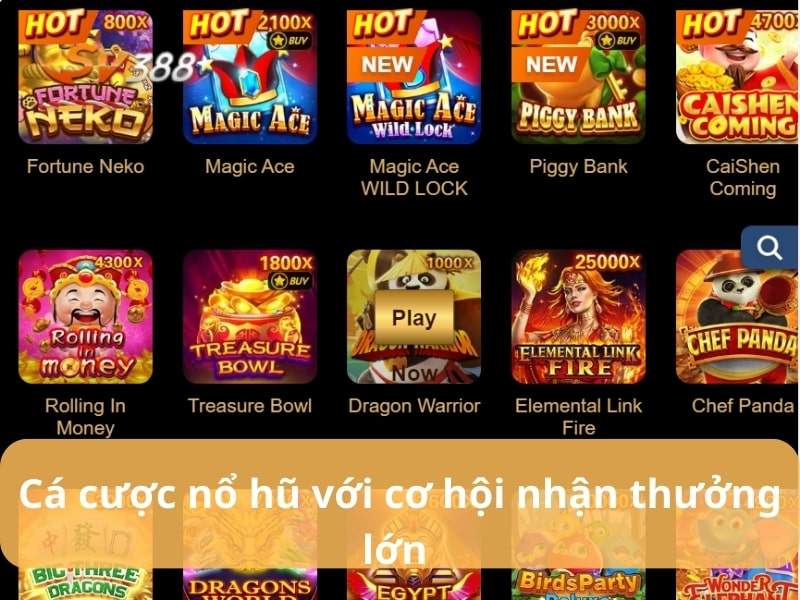 Chơi nổ hũ trực tuyến với tỷ lệ trúng cực cao Chơi nổ hũ trực tuyến với tỷ lệ trúng cực cao